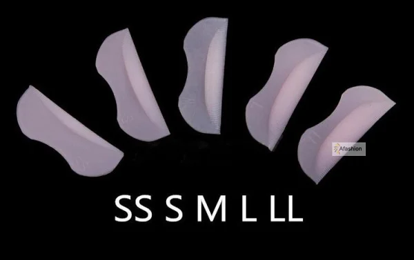 

5pairs Magic Silicone Eyelash Perming Shield Pad Reuse Curler Curling False Fake Eye Lashes Extension Root Lifting Tools
