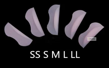 

5pairs Magic Silicone Eyelash Perming Shield Pad Reuse Curler Curling False Fake Eye Lashes Extension Root Lifting Tools