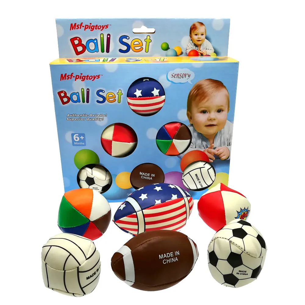 6 шт. детский мяч текстурированный мульти мяч набор развивающая тактильная игрушка для развития осязания ребенок ручной тренировочный массаж мягкие шарики YJS Прямая поставка - Цвет: Style 2
