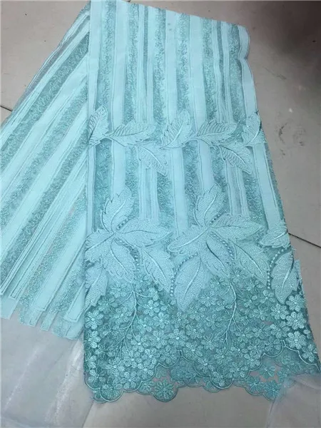 sky blue lace fabric