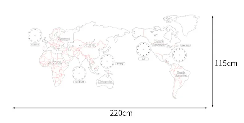 Карта мира настенные часы современный европейский стиль круглые деревянные большие деревянные часы настенные часы немой relogio de parede