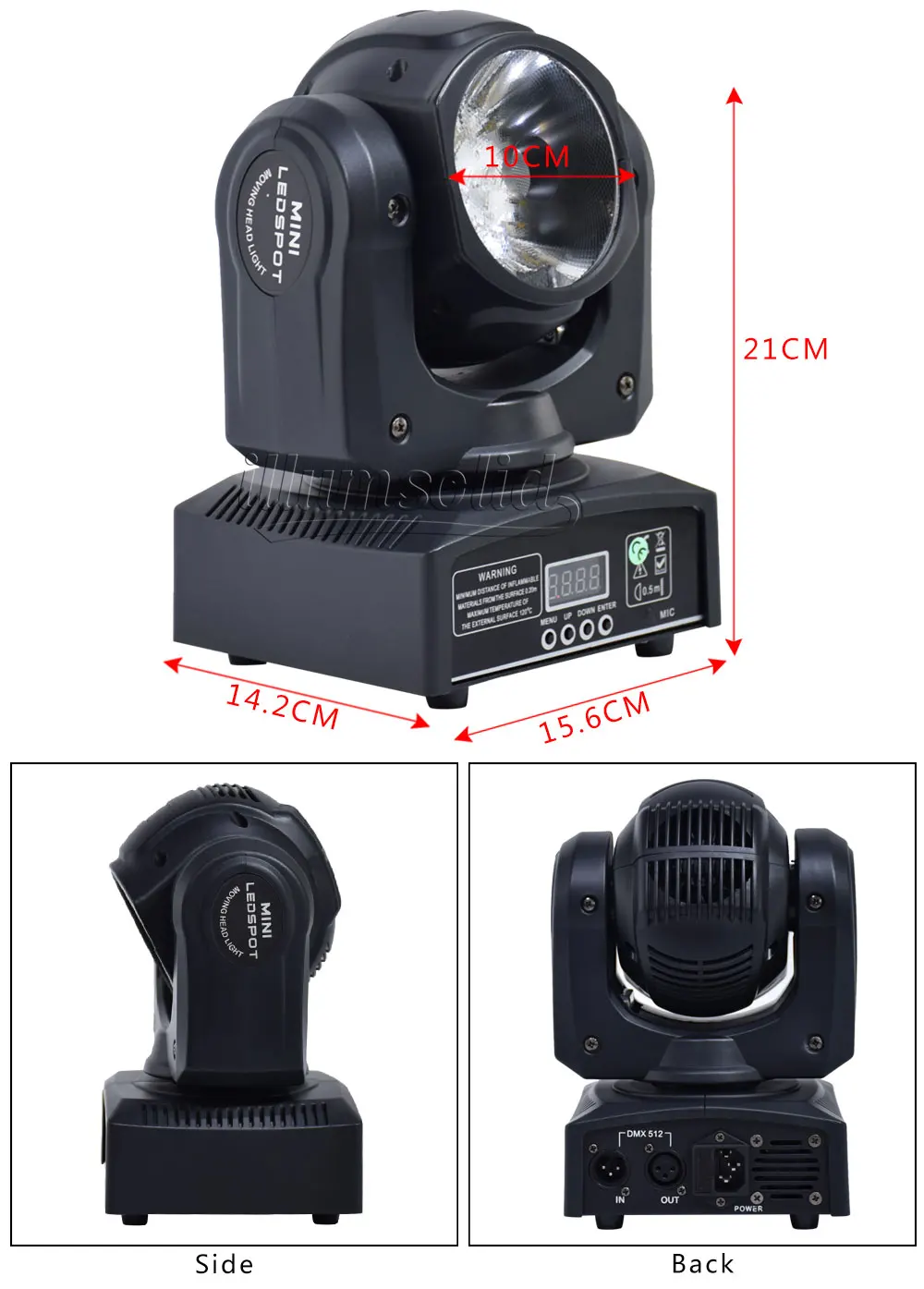 60 Вт Светодиодный светильник DMX512 с подвижной головкой ...