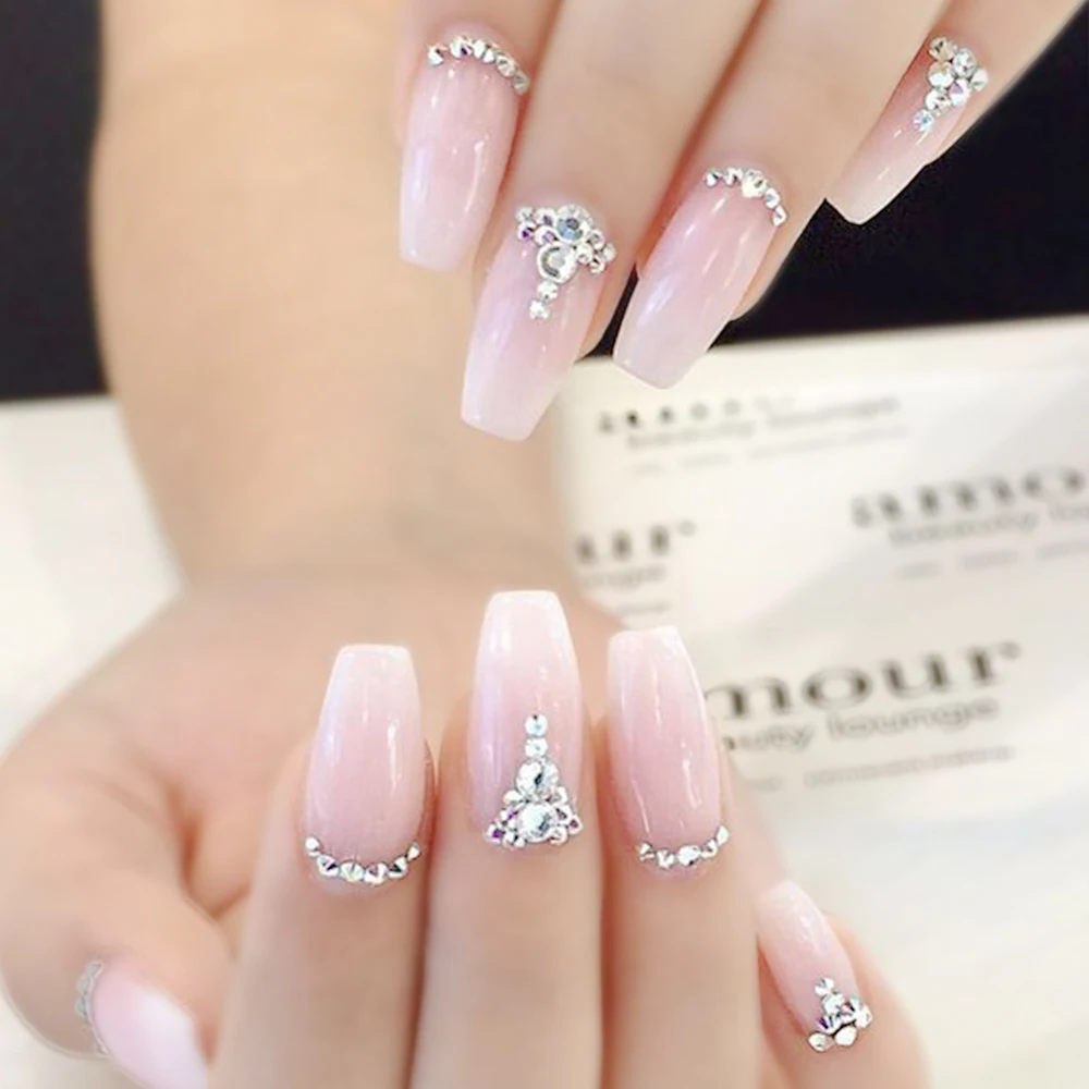 1440pcs Ss3 Ss40 Crystal Clear Non Hotfix Nail Art Decorations 1440pcs Ss3 Ss40 Crystal Clear Non Hotfix Nail Art Decorations Rhinestone Gl Gems Tips Flat Silver Back Sa541 In Rhinestones From