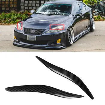 

IS300 Eyelids 2006-2012 IS250 Carbon Cover For Headlight Fiber Eyebrows Lexus Tampa de Fibra De carbono Farol Sobrancelhas