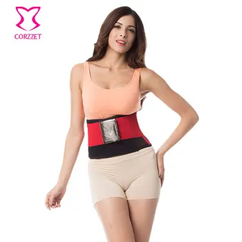 

Women&Men Red Adjustable Exercise Weight Loss Burn Shaper Gym Sweat Fitness Belt Girdles Firm Control Waist Trainer Glass Shaper
