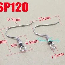 2000 шт серьги из нержавеющей стали гвоздь крюк серьги ювелирные изделия DIY части ZSP120