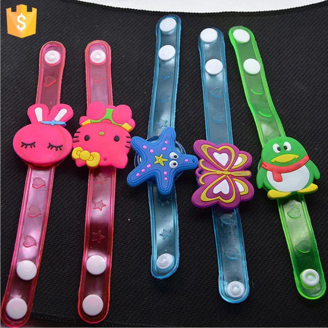 

Kids Cartoon Toy Different Styles Flashing Led Bracelet Cheap Gift For Children Birthday Party Lighting Decoration 12pcs/lot