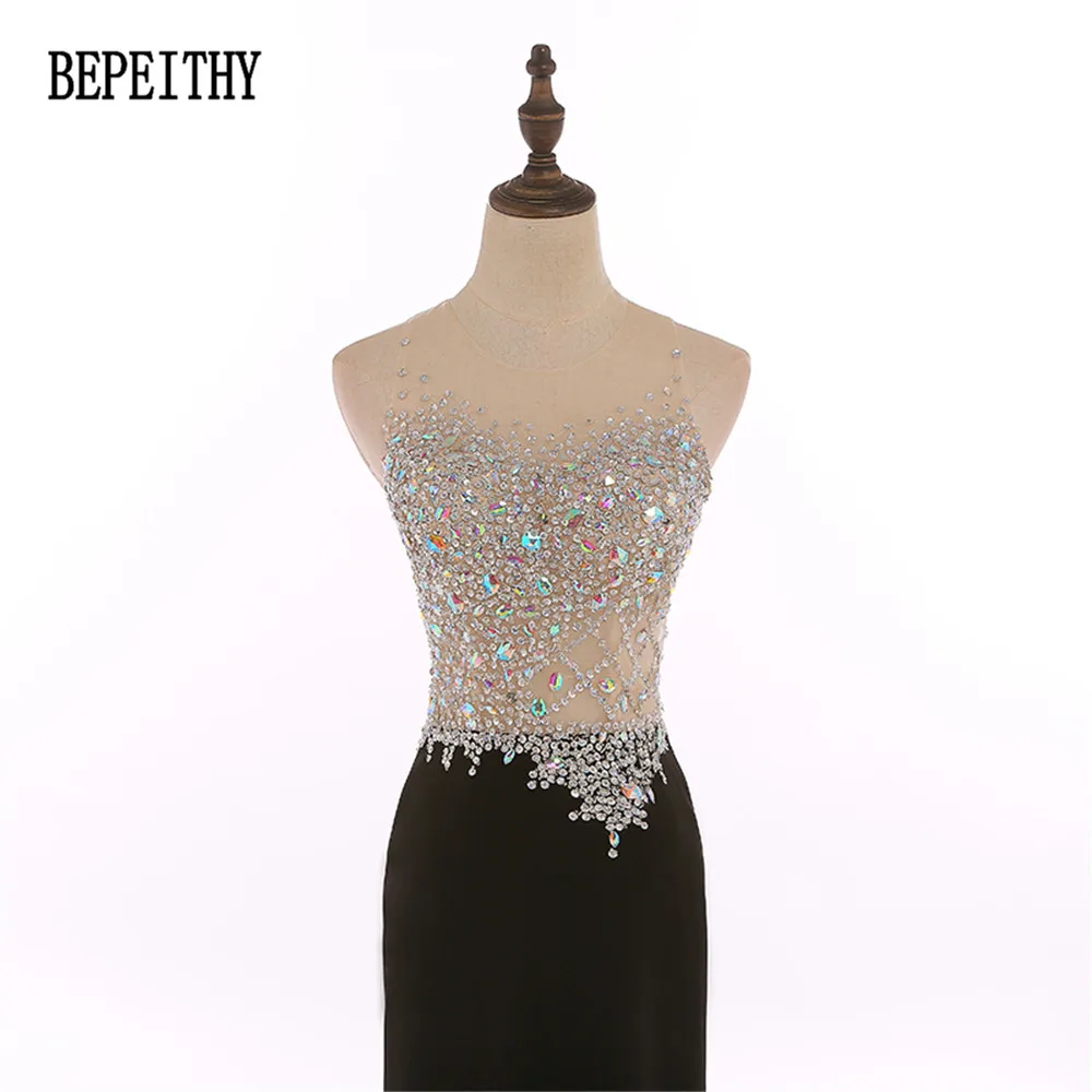 BEPEITHY Новое поступление vestido de festa настоящая Русалка бисер длинные платья для выпускного бала Вечерние платья