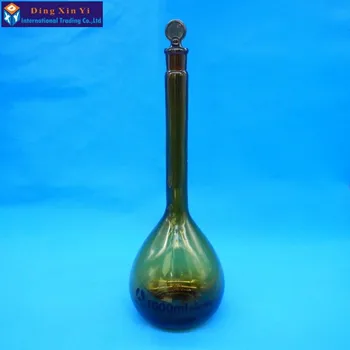 

1000ml brown glass flask volumetric flint glass flask volumetric Laboratory brown volumetric flask