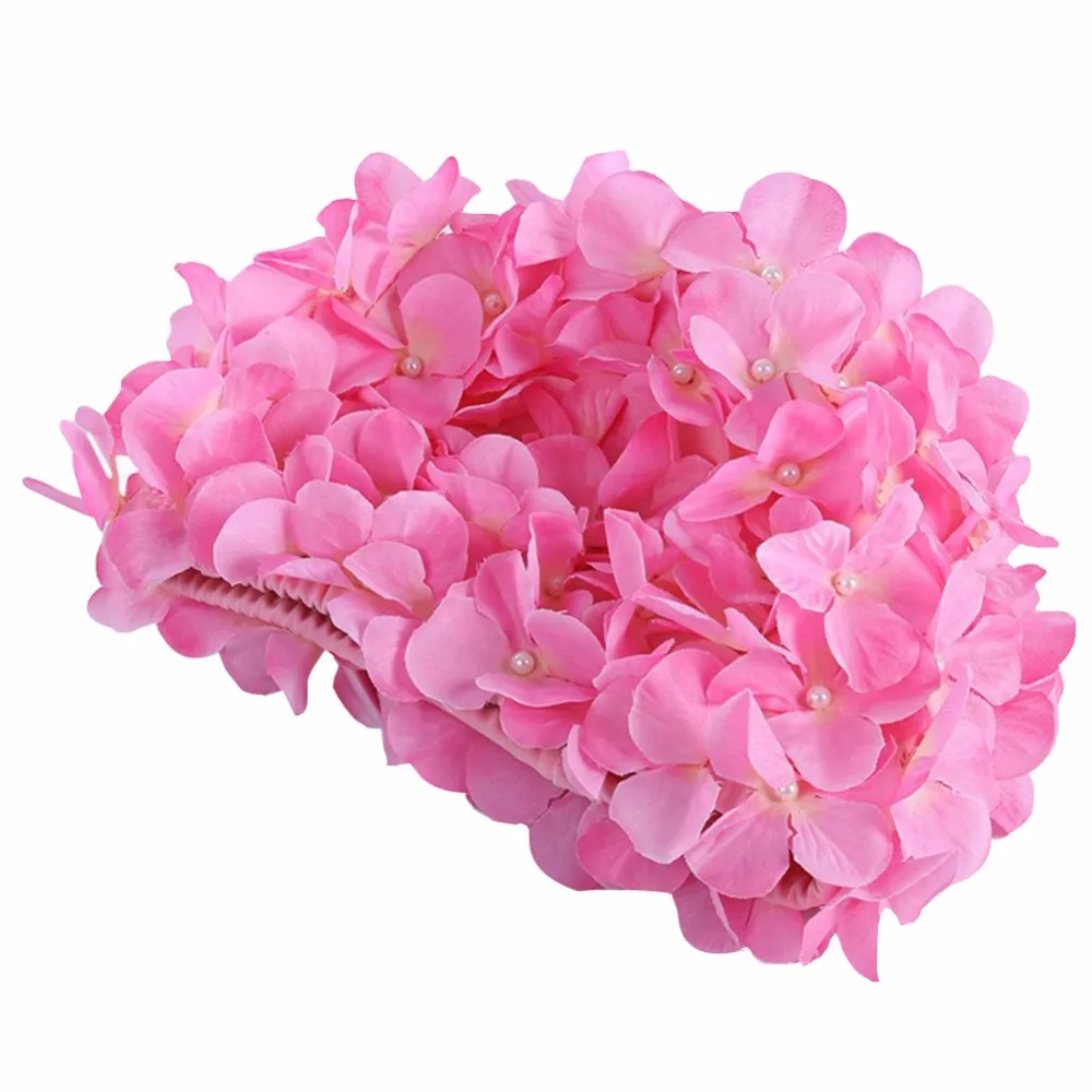 

1pcs Women Swimming Caps Flowers Design Bath Cap Solid Pink Swimming Cap For Long Hair Cute Gift 2018