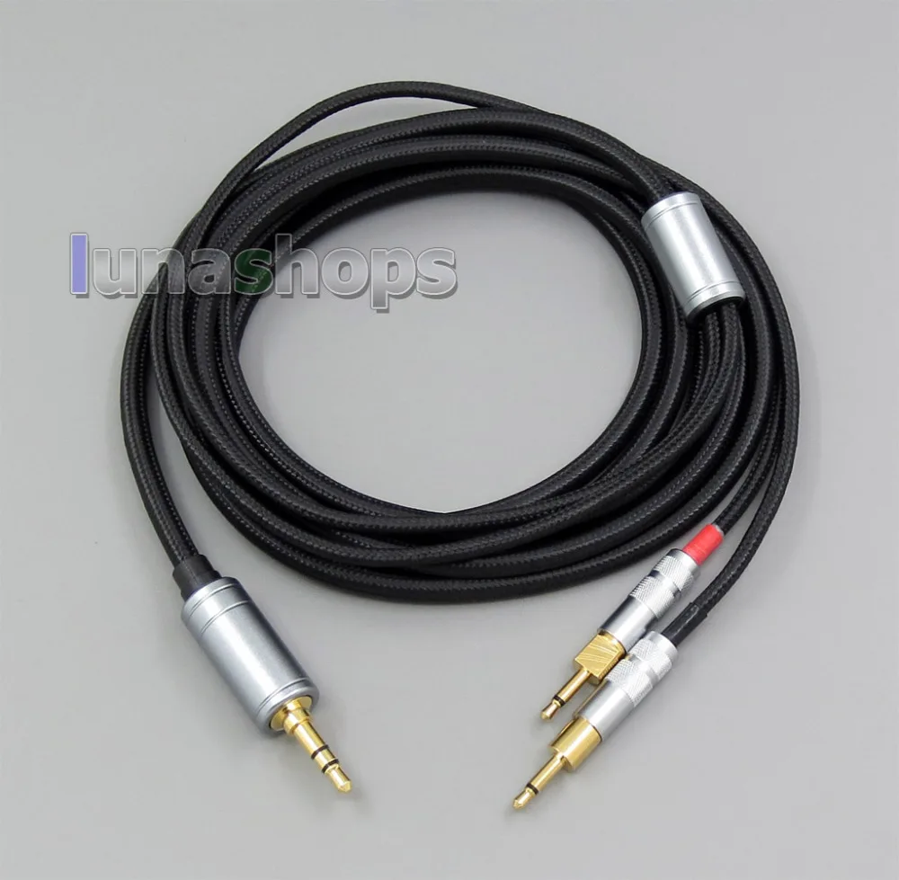 XLR 4pin 2,5 мм 3,5 мм 4,4 мм сбалансированный тканевый OD 5 мм OCC чистый посеребренный кабель для наушников для Sennheiser HD700 LN006074