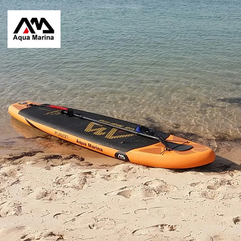 

AQUA MARINA 330*75*15cm inflatable surfboard stand up paddle board WATER SPORT FUSION sup board surf board bag leash paddle fin