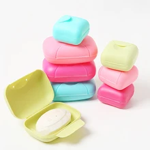Travel Soap Box Plastic Soap Dish Tray Portable Home Shower Soap Holder Case Container Bathroom Item Accessories Supply