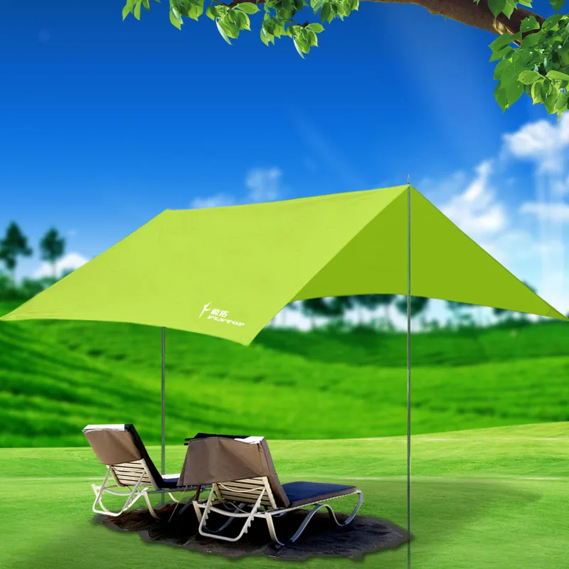 

Flytop beach camping tents canopy arbor outdoor large folding rainproof awning balcony3*2.95m travel pergola sunshade tarp