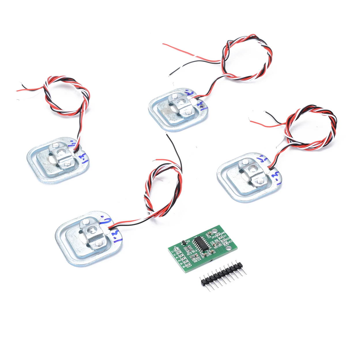 Новые 4 шт. 50 кг человеческие весы тело тензодатчик сопротивление тензодатчик+ HX711 AD Модуль Датчик давления s измерительные инструменты