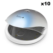 10 шт. 48 Вт Rainbow5 профессиональный светодиодный УФ светодиодная лампа для ногтей лак для ногтей УФ-лампа для сушки