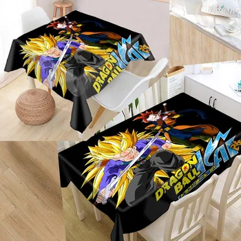 

Custom Dragon Ball Z Table Cloth Oxford Rectangular Waterproof Oilproof Table Cover Wedding Tablecloth &L035SJ