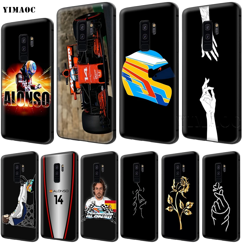 

YIMAOC Fernando Alonso Soft Silicone Case for Samsung Galaxy S6 S7 Edge S8 S9 Plus A3 A5 A6 Note 8 9