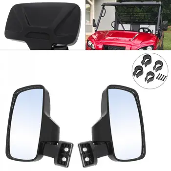 

2pcs 20.9CM SPAUTO UTV Side View Mirrors Side Mirror with 1.75" and 2" Mounts and Shock-Proof Rubber Pad for UTV General Model