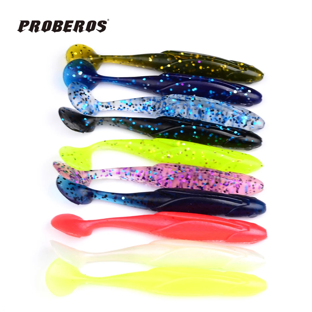  11 cm / 6g Fishing Lures Tackles Simple Opp Bag Package Fishing Lures Swim Bait 10 pcs Soft Bait So