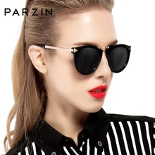 PARZIN, брендовые поляризационные солнцезащитные очки, женские, Ретро стиль, Круглые, Роскошные, золотые, со стрелками, солнцезащитные очки для женщин,, Sunmmer