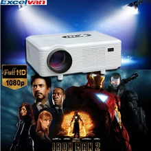 Excelvan CL720D LED Projector 3000 Lumens 1280 x 800 Pixels with Digital TV Interface for Home Entertainment