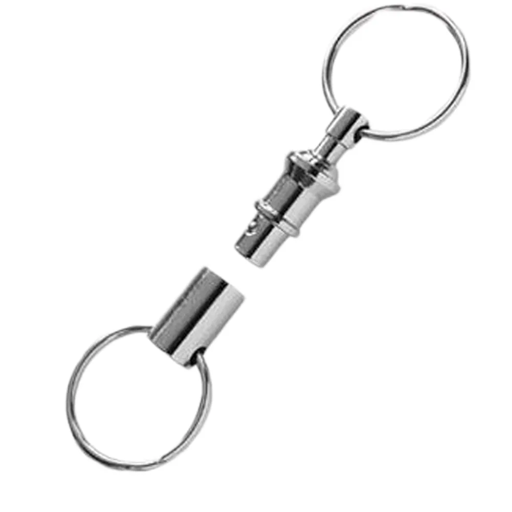 1pcs Quick Release Detachable Swivel Keychain Key Ring Double Split
