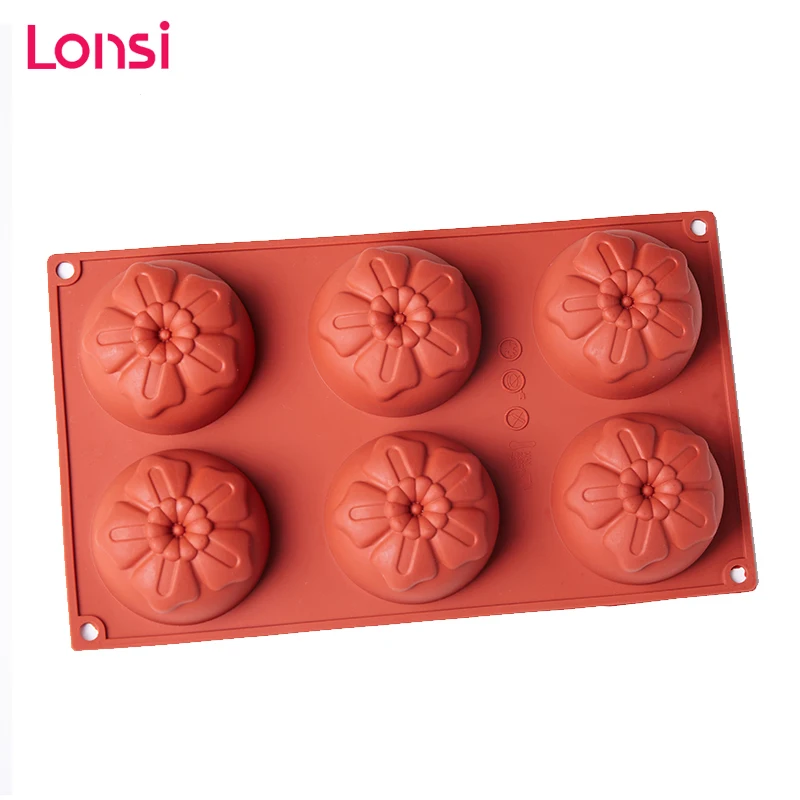 

LONSI 3D Silicone Mold Rose Shape Mould,Candy Chocolate Flowers Silicone Mould,Cake Decorating Tools