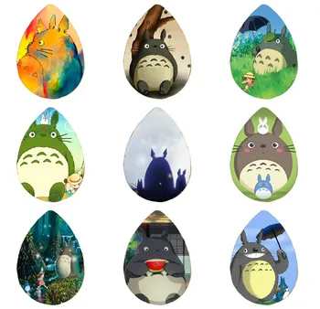 

5pcs 18*25mm My Neighbour Totoro Necklace Japanese Animated Handmade Photo Glass Drop Style Cabochons Jewelry Accessories