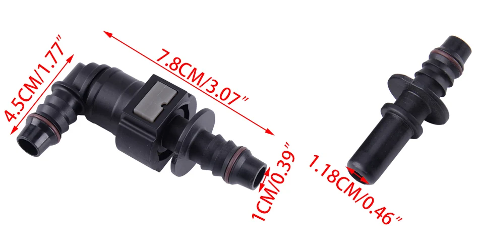 CITALL мужской 11,8 мм SAE& Female 3/" 10 мм локоть быстроразъемный соединитель для нейлоновой топливной линии резиновый шланг муфта