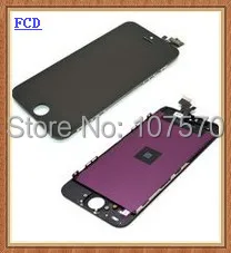 

For iPhone 5 5G  LCD Display Touch Screen Digitizer Assembly with frame bezel  free shipping by DHL