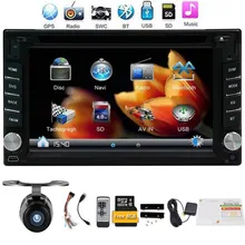 2 din Car gps autoRadio Car DVD Player GPS Navigation In dash USB SD FM AM radio Stereo video Free gps Map Camera car multimedia