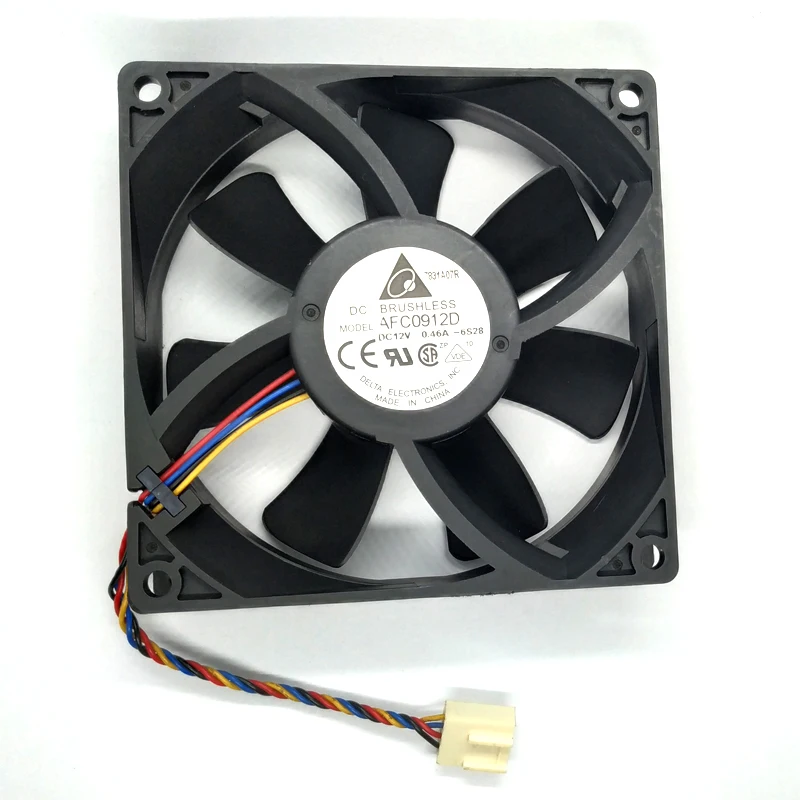 AFC0912DB DC 12V 0.45A 9015 90x90x15mm 9cmthin Pwm двойной шарикоподшипник ЦП чехол для компьютера