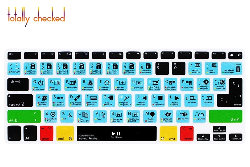 davinci resolve keyboard shortcuts mac