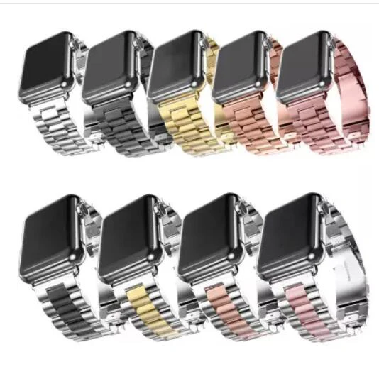 

Series 4/3/2/1 Luxury style watchband straps 42mm 44mm band metal stainless steel For Apple watch bands link bracelet 40mm 38mm