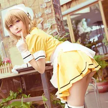 Hoshikawa Mafuyu cosplay costumes Japanese anime Blend S yellow Maid outfit Halloween costumes Spot supply frommer s® japanese phrasefinder