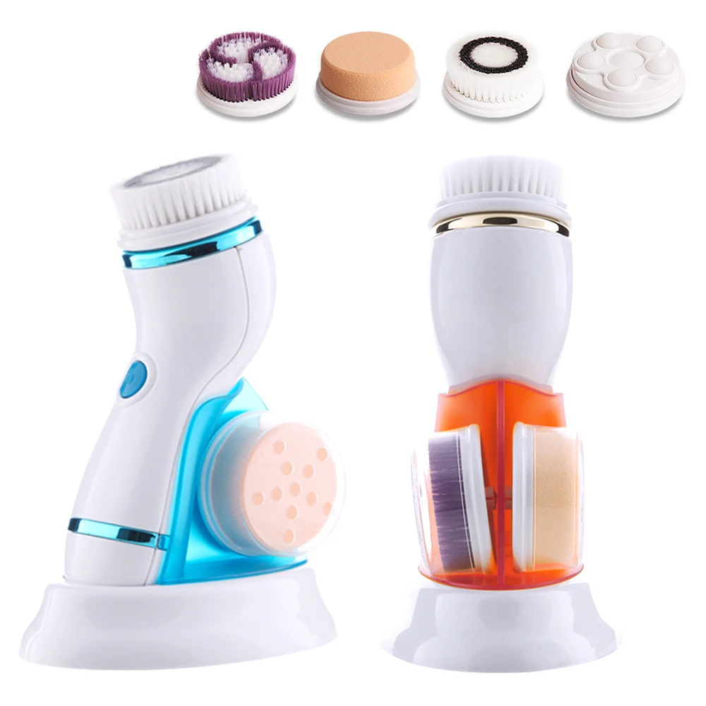 

Electric Rotating Face Brush Waterproof Ultrasonic Whitening Blackhead Removal Cleanser Facial Washing Cleansing Skin Care Tools
