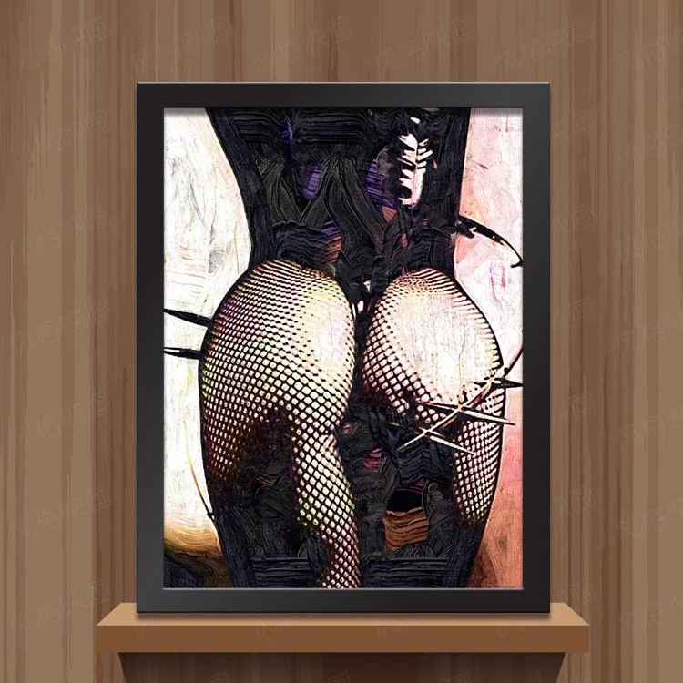 The Beauty Of Oil Painting Abstract Adornment Picture Toilet Body Art Mural The Hotel Wall Painting Wall Poster Sticker