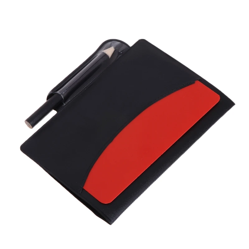 

New Sport Football Soccer Referee Wallet Notebook with Red Card and Yellow Card