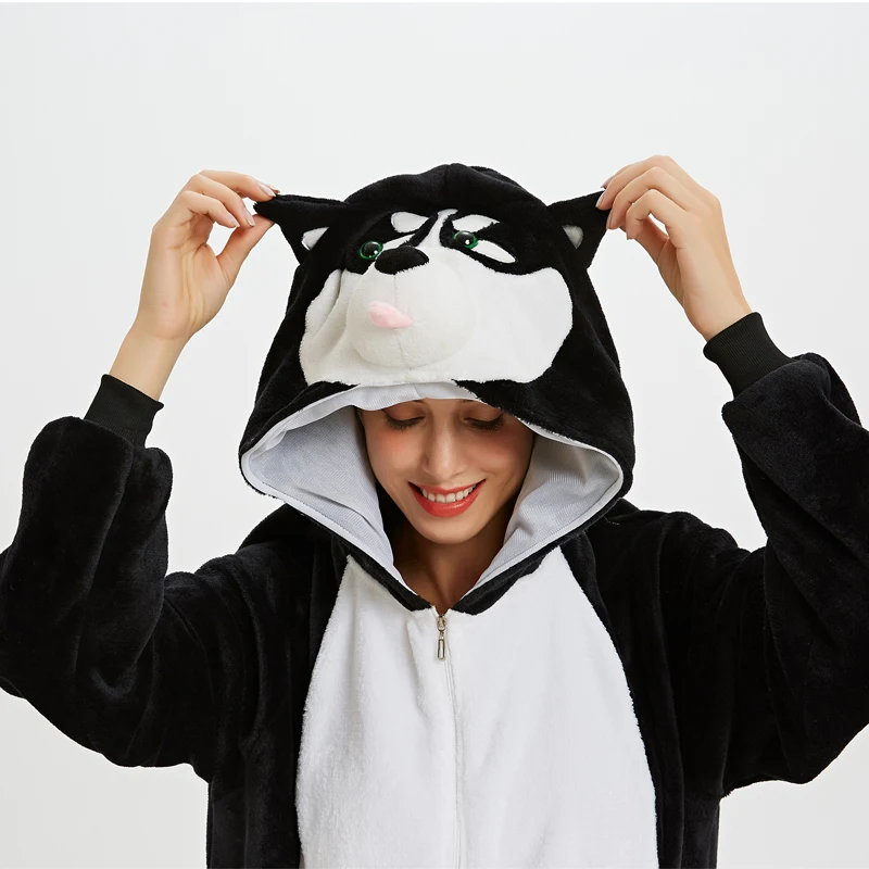 Кигуруми Единорог пижамы onesie для женщин Стич зимняя Фланелевая Пижама для взрослых Единорог пижамы в целом пара пижамы унисекс