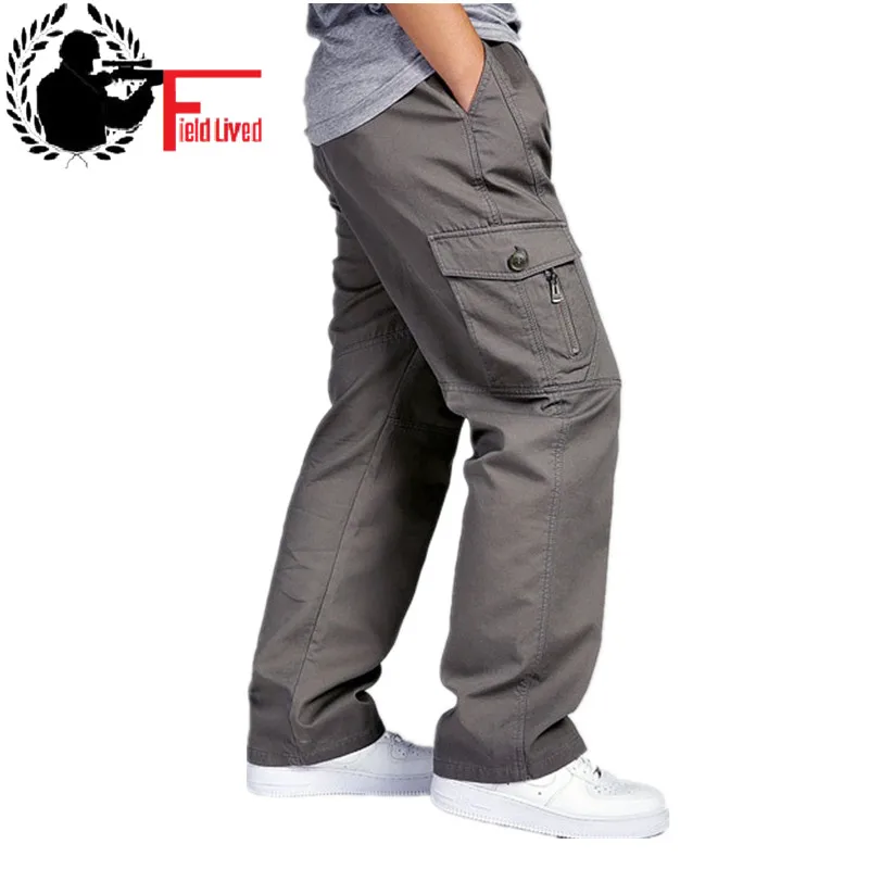 2016 Winter Men Plus Big Size 4XL 5XL 6XL Men's Cargo Pants Man Casual