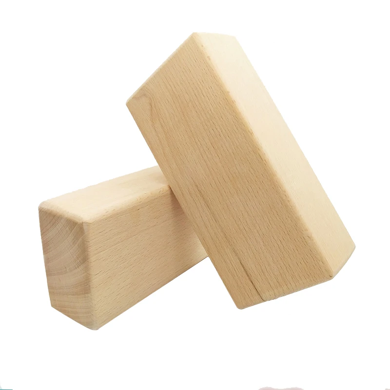 Твердый деревянный блок для йоги высокой плотности, вспомогательный блок для фитнеса, кирпичный блок для пилатеса, стойка для рук, крепкий блок из натурального дерева, блоки для йоги