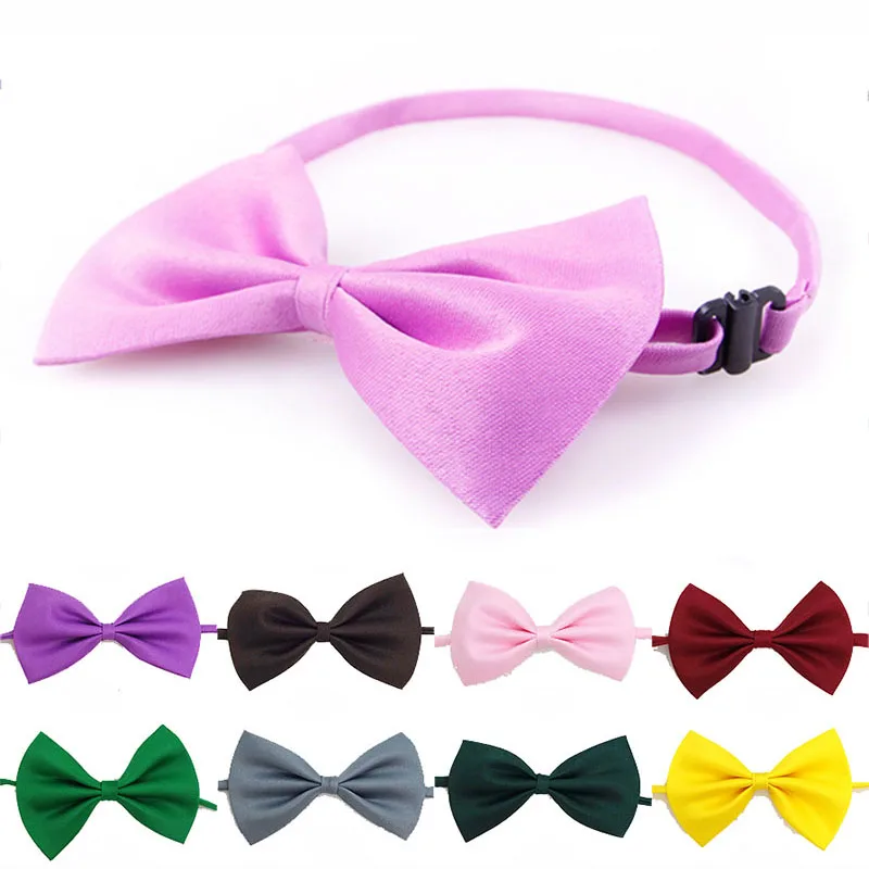 

16 Colors Pet Bow Tie for Dogs and Cats Adjustable Dog Necktie Bow Tie Collar Puppy Grooming Accessories for Pet Wedding Party