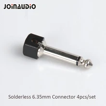 JOINAUDIO 1/4 дюймов моно аудио разъем 6,35 мм разъем для телефона(4 шт за 1 комплект