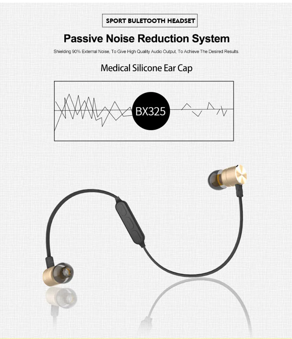 Earphones Bluetooth Earphone Wireless Headset Wireless Bluetooth Earphone With Microphone Portable Metal Magnetic For Sport (20)
