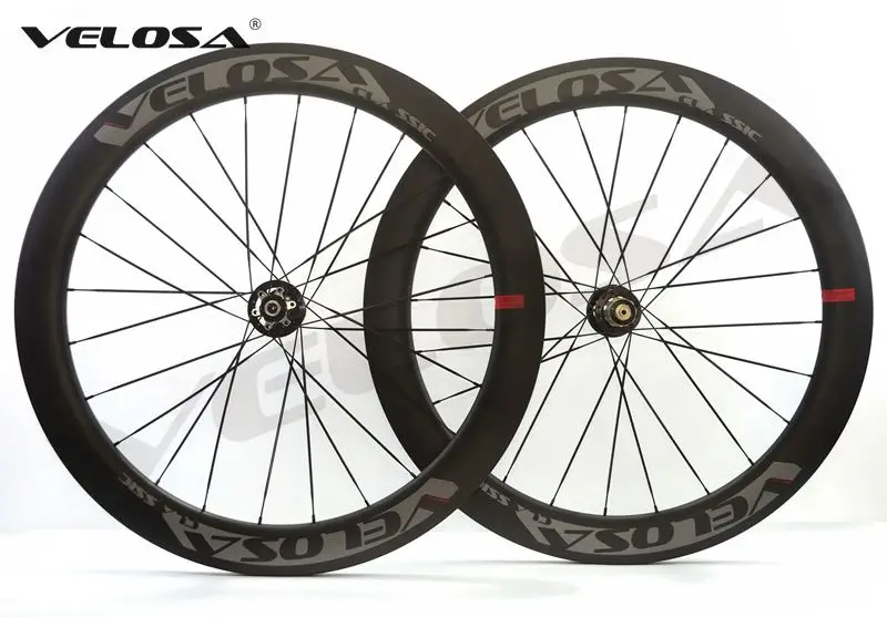 

Velosa Disc 60 Road Disc Brake carbon wheelset, 700C road bike wheel,cyclocross wheel,60mm clincher/tubular,all road wheelset