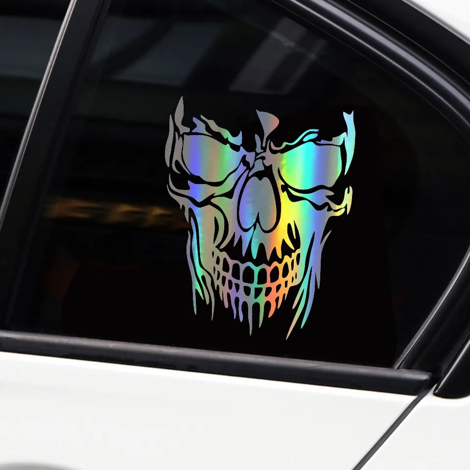 Anycuros Funny Personality Skull Car Sticker Fashion Classic Decorative Motorcycle Car Accessories 2228CM (10)
