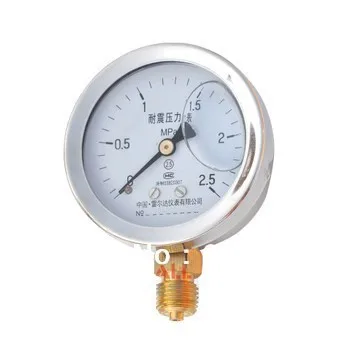 

Liquid Filled Pressure Gauge,stainless steel cover,0-1.6MPA/2.5MPA/25MPA