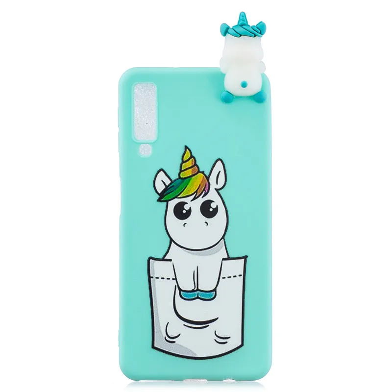 FLYKYLIN чехол для телефона Samsung Galaxy A7 2018 A9 A920 3D кукла игрушки мягкие силиконовые
