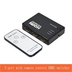 3 Порты и разъёмы умный HDMI коммутатор три сигнала HDMI входной переключатель на пути выходной сигнал HDMI 3 вырезать 1 видео коммутатор